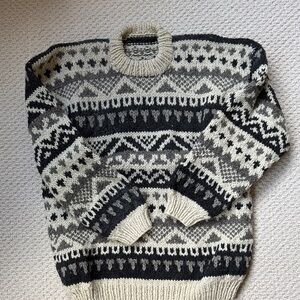 Men's Wool Handmade Crewneck Sweater